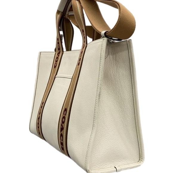 Coach White and Tan Briefcase with Modern Design. NWOT - Picture 8 of 9